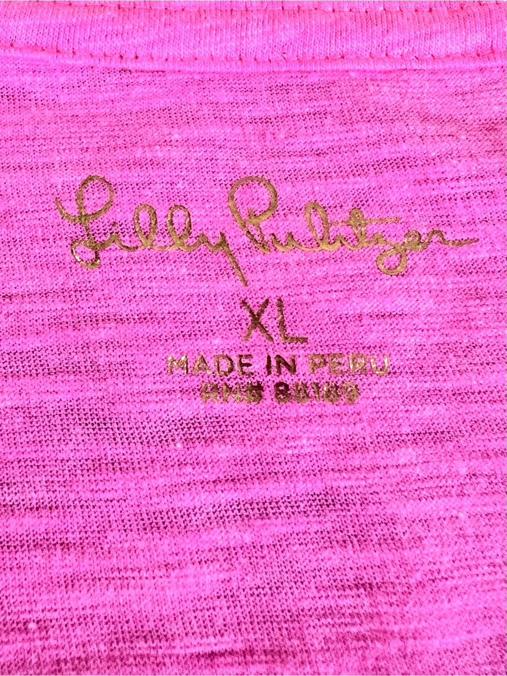NWOT- Lilly Pulitzer Prosecco Pink Etta V- Neck Tee. - Picture 6 of 8